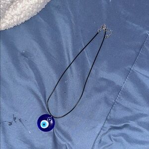 Blue Evil Eye Pendant Necklace